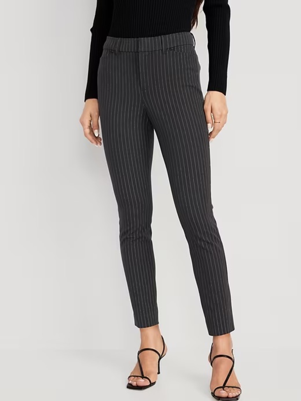 NWT Old Navy High-Waisted Pinstripe Pixie Skinny Ankle Pants